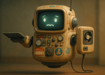 Zara, AI Robot from 2035 in Goldkey Archive